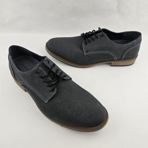 Giorgio Brutini Oxford Dress Shoes Kyle Mens 12 M Gray Blue - Picture 2 of 12